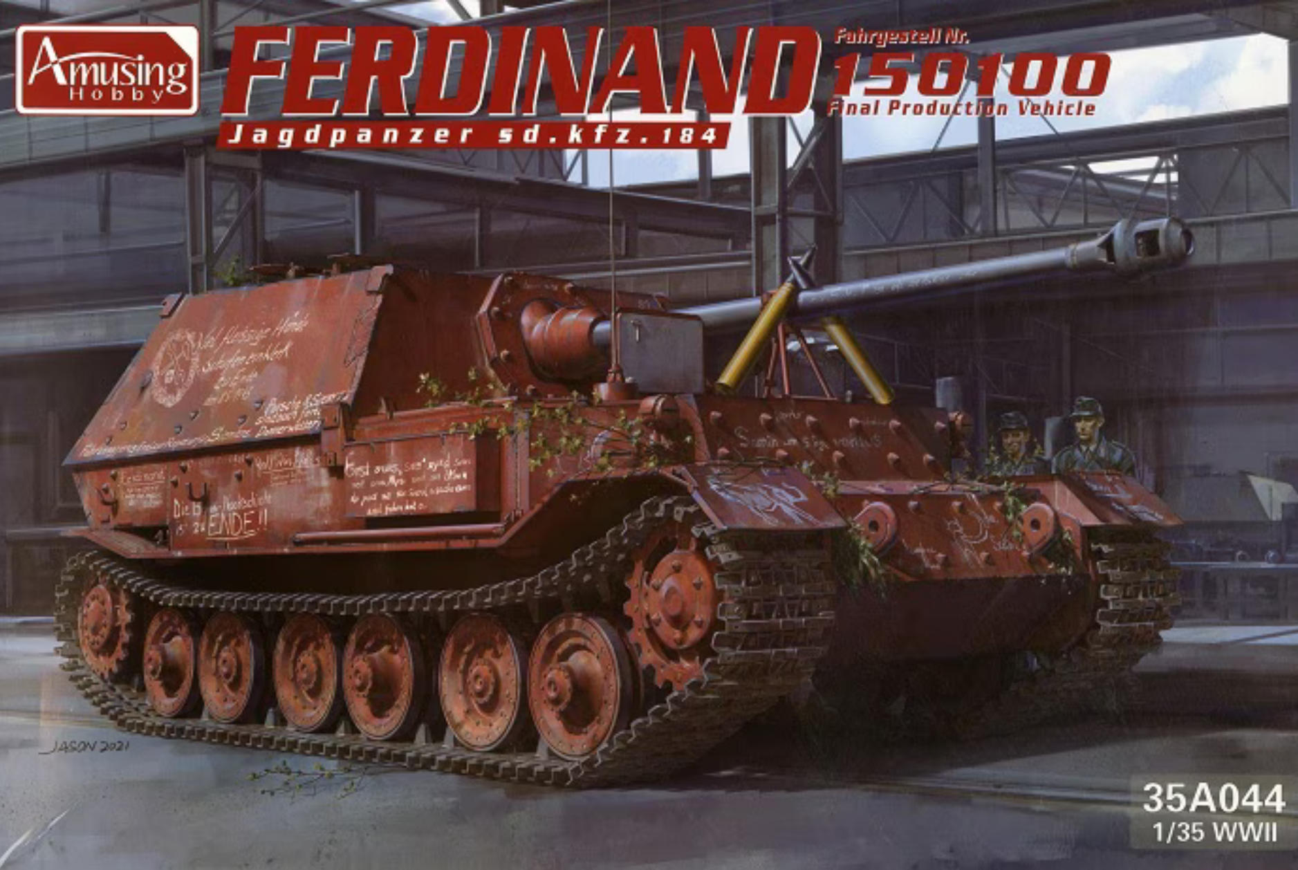 Model Kit History - 35A044 Amusing 135 Ferdinand No150100 Jagdpanzer