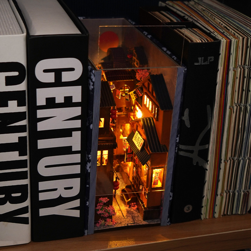 Model Kit History - 1pc,DIY Book Nook Kit,Assembly Model Kit,Bookshelf