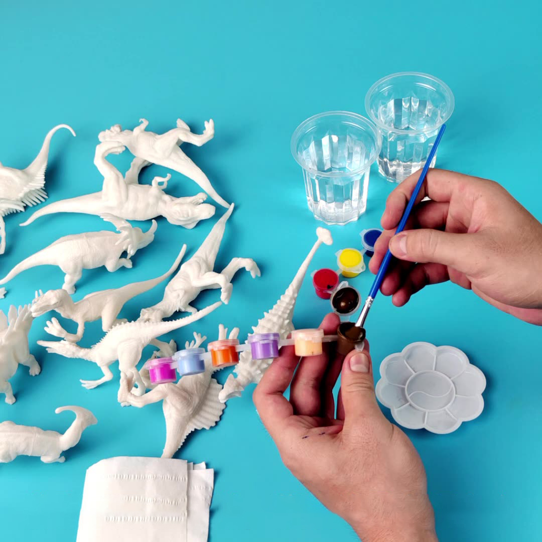 6pcs/8pcs, DIY Coloring Dinosa - огляд і ціна Model Kit Dinosaur
