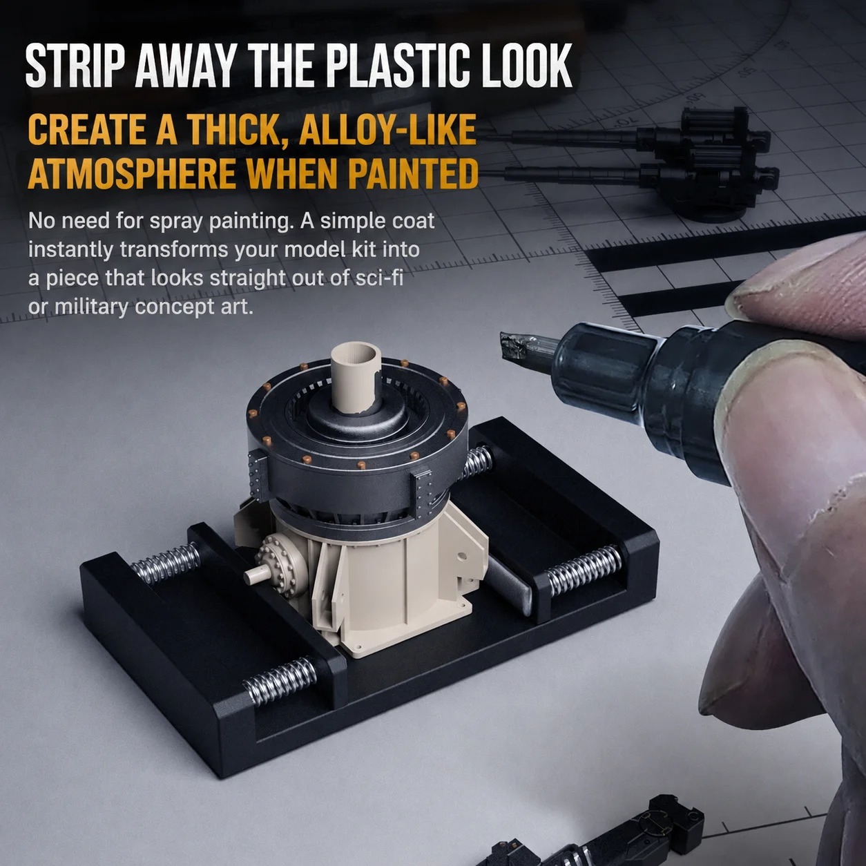 Stedi Dual Nib Metallic Water  - огляд і ціна Model Kit Paint Set