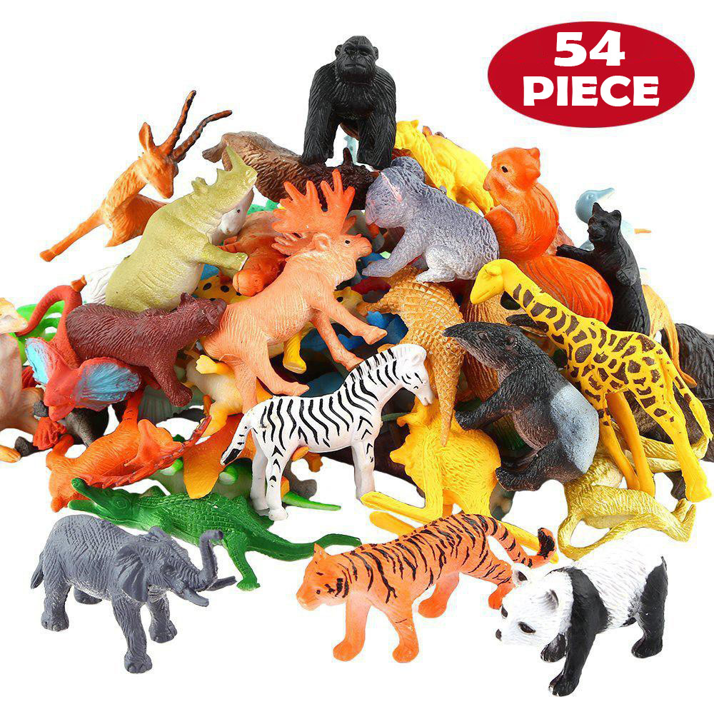 54 Pcs Mini Jungle Animal Toys - огляд і ціна Model Kit Dinosaur