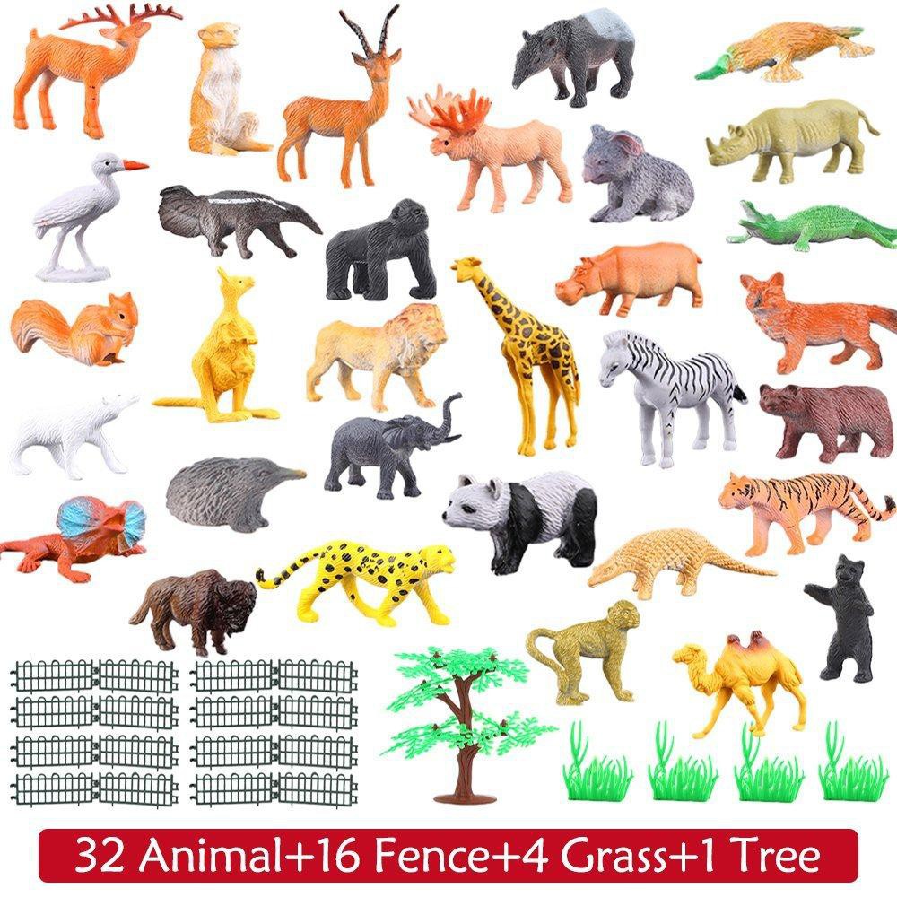54 Pcs Mini Jungle Animal Toys - огляд і ціна Model Kit Dinosaur