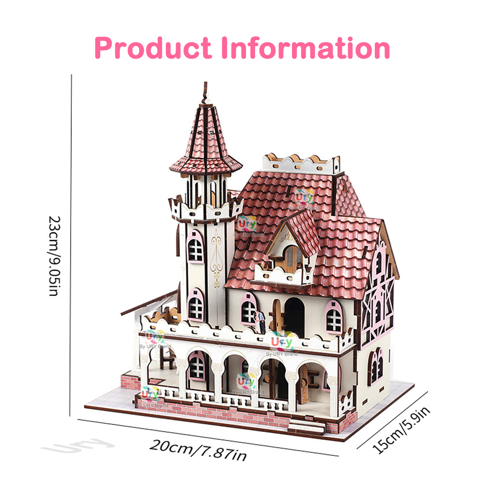 URY 3D Wooden Puzzle Medieval  - огляд і ціна Model Kit History